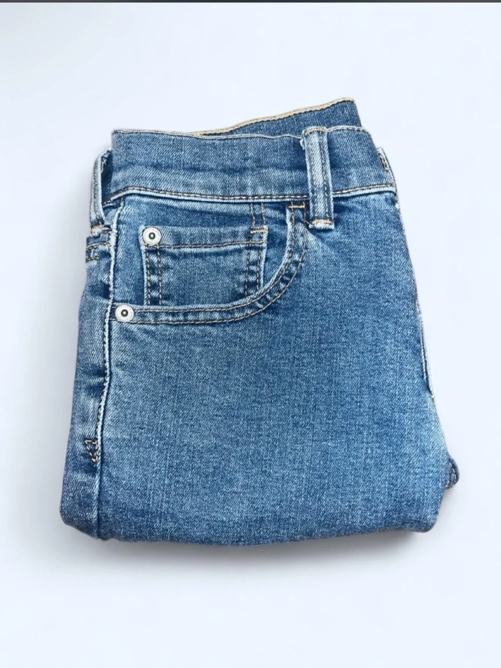 GAP kids Slim Straight Jeans - Dark Wash Blue